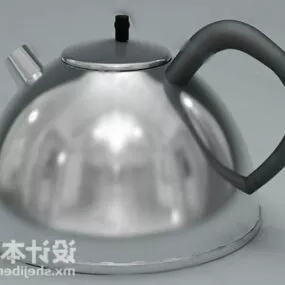 Kitchen Kettle Aluminum 3d model