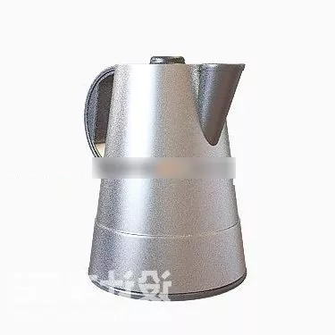 Aluminum Kettle With Curved Handle 3d model