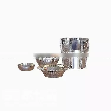 Stack Of Color Bowl, Cups 3d model