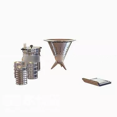 High Cup With Plate 3d model