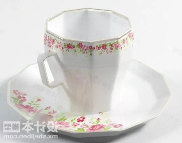 Antique Ceramic Cup Tableware 3d model Antique Ceramic Cup Tableware 3d model