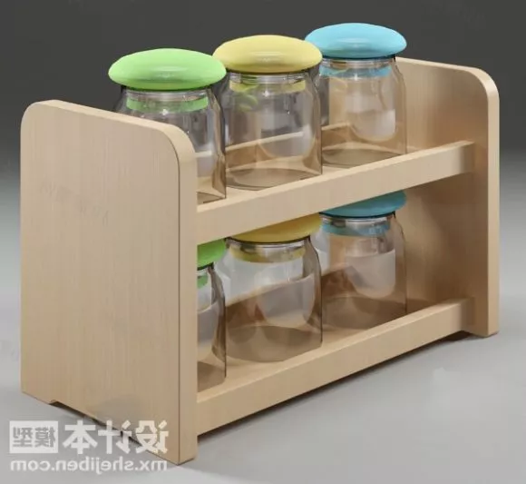 Glass Sugar Jar 3d model