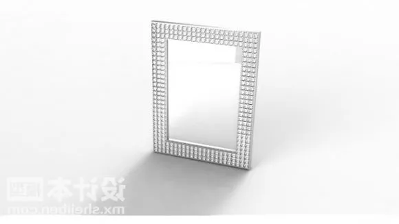 Rectangular Mirror With Lamp Inside 3d model