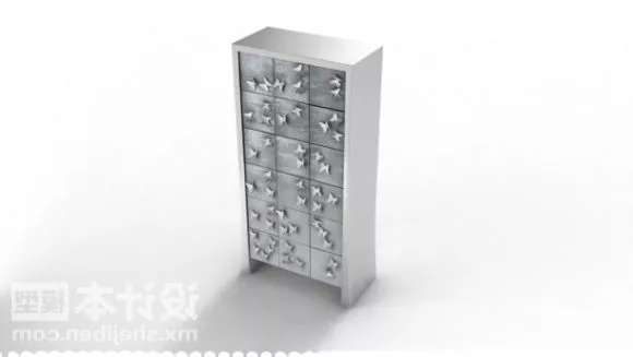 Secret Cabinet Vintage Furniture 3d model Secret Cabinet Vintage Furniture 3d model