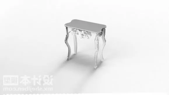 Stool Carved Leg 3d model Stool Carved Leg 3d model