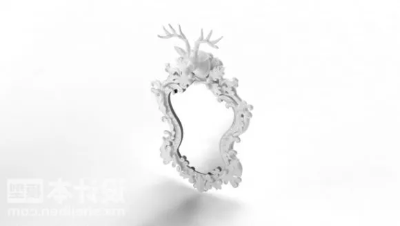 Modern Square Mirror Ikea 3d model