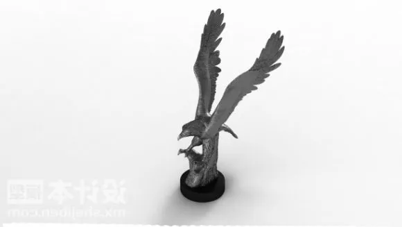 Eagle Sculpture Statue 3d model