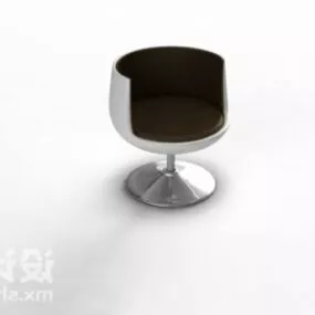 Single Chair Fixed Leg 3d model