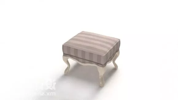 Sofa Stool European Style 3d model Sofa Stool European Style 3d model