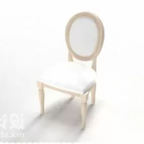 Home Elegant White Chair 3d model