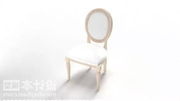 Coffee Armchair Circle Pad Top 3d model