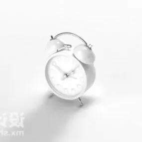 Alarm Clock Silver Color 3d model