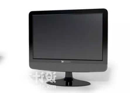 Old Lcd Tv Thick Bezel 3d model