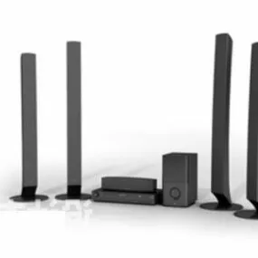 Tower Speaker System For Living Room 3d model