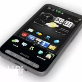 Iphone With Case 3d model