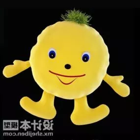 Cushion Emotion Character 3d model