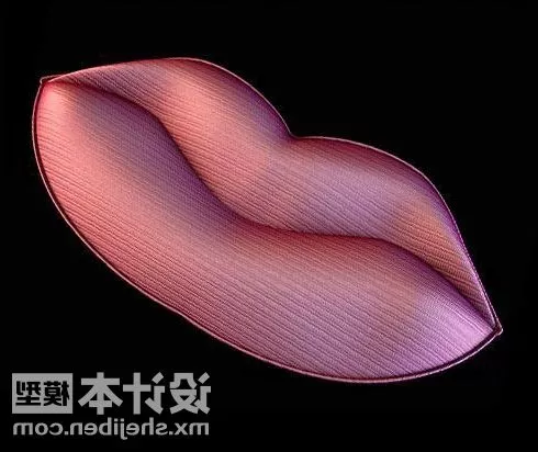 Pillow Lip Shaped 3d model Pillow Lip Shaped 3d model
