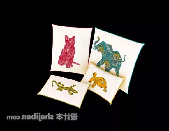 Bag Pillow Fabric 3d model