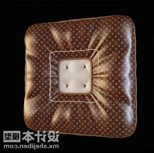 Square Cushion Leather Material 3d model Square Cushion Leather Material 3d model