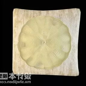 Elegant White Cushion 3d model