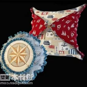Cushion Round And Square Shaped 3d model