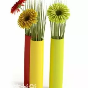 Tableware Potted Flower Plant 3d model