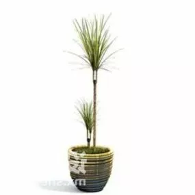 Ceramic Potted Plant Decorating 3d model
