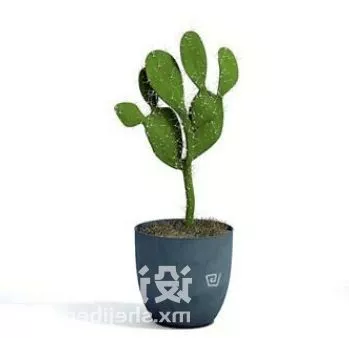 Minimalist Potted Plant 3d model