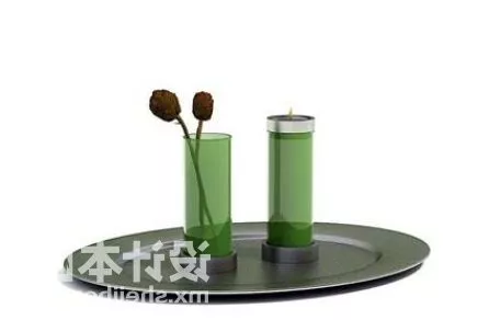 Indoor Tableware Glass Potted Plant 3d model Indoor Tableware Glass Potted Plant 3d model