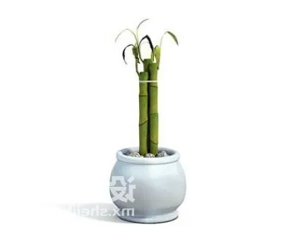 Contemporary Vase Carved Sculpture Style 3d model