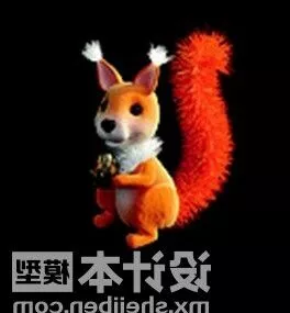 Realistic Squirrel Stuffed Toy 3d model