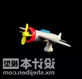 Plastic Airplane Children Toy 3d model