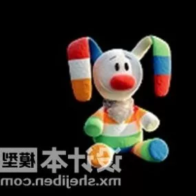 Bunny Rabbit Stuffed Toy 3d model