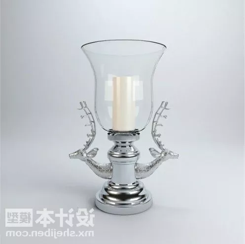 Glass Candlestick 3d model Glass Candlestick 3d model