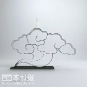 Tree Wire Shaped Minimalist Sculpture 3d model