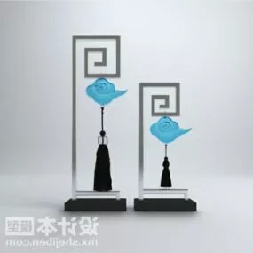 Chinese Abstract Sculpture Decorating 3d model