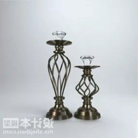 Vintage Lamp Sculpture Decorating Furniture 3d model