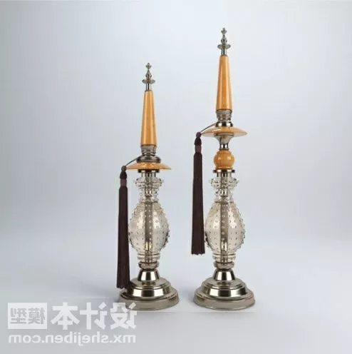 Vintage Kerosene Lamp 3d model