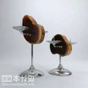 Wood Log Sculpture Artwork Decorating 3d model