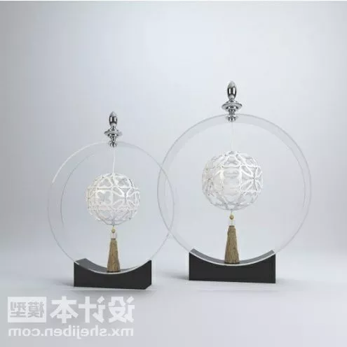 Sphere Shape With Lighting Set 3d model