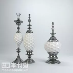 Antique European Tableware Decorating 3d model