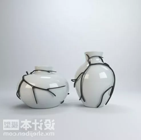 Ceramic Bowl, Small Cup 3d model