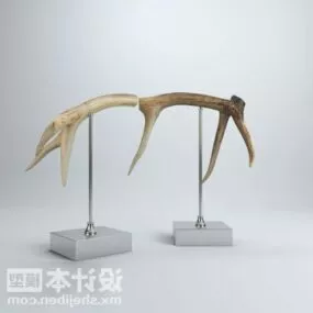 Horn Tableware Decorating 3d model