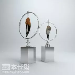 Horn Tableware Setup 3d model