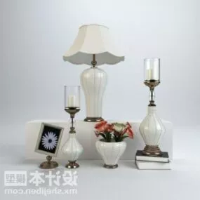 Table Lamp With Porcelain Vase Decorating 3d model