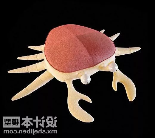 Pillow Crab Shaped Decorative 3d model Pillow Crab Shaped Decorative 3d model