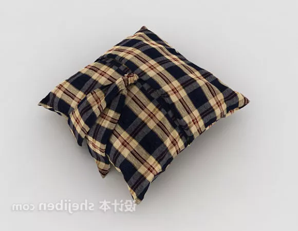 Realistic Pillow Checker Pattern 3d model Realistic Pillow Checker Pattern 3d model
