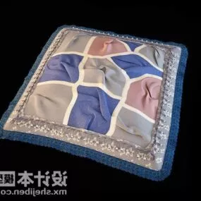 Square Pillow Checker Pattern 3d model