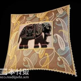 Square Pillow Animal Pattern 3d model