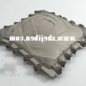 Grey Pillow Stylized 3d model